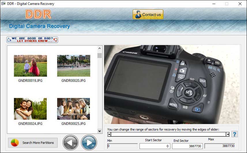 Камеры фото восстановления Freeware