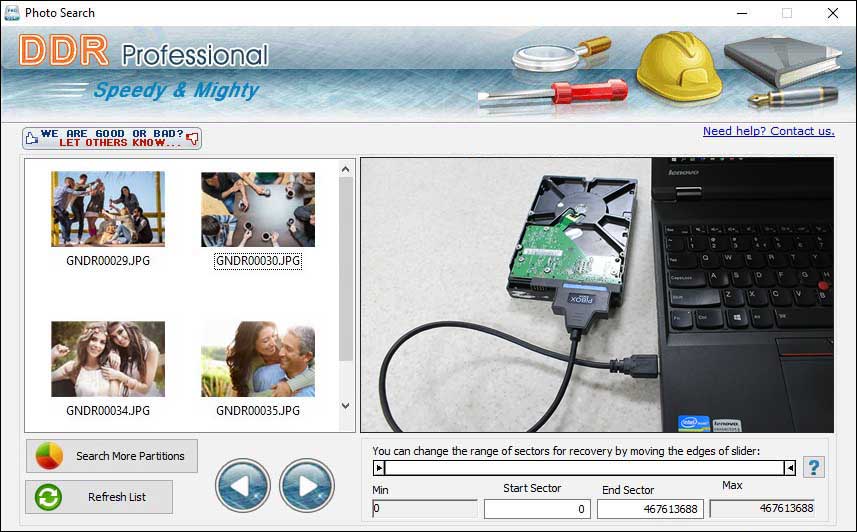 Data Recovery Software for Hard Disk screenshot