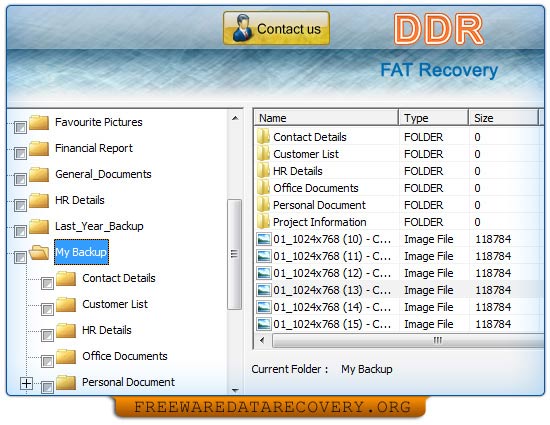 FAT file restore program