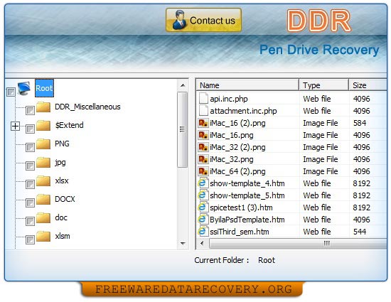 Pen drive file retrieval program