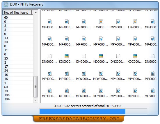 Data recovery software for NTFS file system