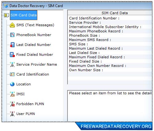 Data recovery software for Sim card